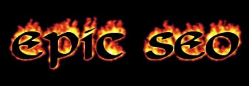 review logo flaming text